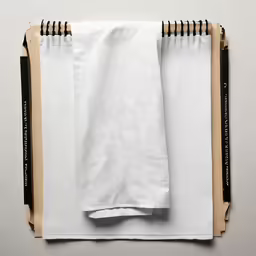 two paper towels and some brown pencils