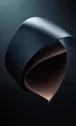 an artistic photograph of some black object in the dark