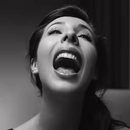 an image of a woman with mouth open