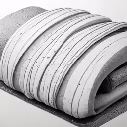 the surface is covered in many different pieces of material