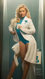 a woman is posing in a bathing suit