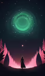 an image of the outer space looking like the dark side of earth