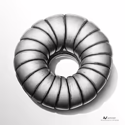 a large coil shaped object sitting on top of a table