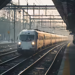 a train that is sitting on a track