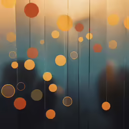 a close up view of the wall hanging round