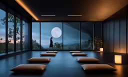 a bedroom with no mattresses and a view