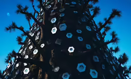 this is a very unusual sculpture that depicts honeycombs