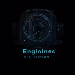 a dark background with the word engines written in it