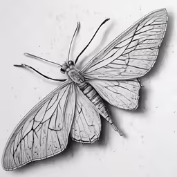 a moth sitting on top of a table
