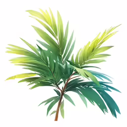 a green plant is shown in this rendering