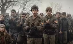 a group of people in uniform are posing for a photo