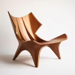 the seat is shaped to resemble a wave