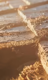 a piece of wood that is in the sand