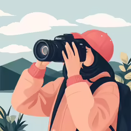 a person taking pictures on their phone with a camera