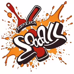 the word chilli in black, white and orange