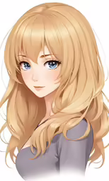 a blonde haired woman with long blonde hair
