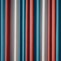 a bunch of colored blinds with no curtains