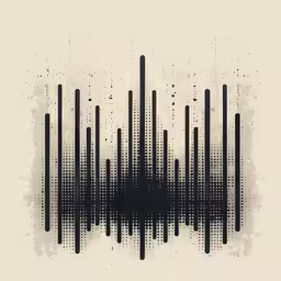 an old style music wave with random lines