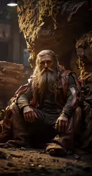 this is a photograph of a man sitting outside