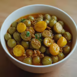 a bowl of some kind of food with some vegetables inside