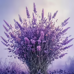 purple flowers growing in the ground on a sunny day