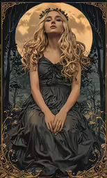 a drawing of a young girl with long hair