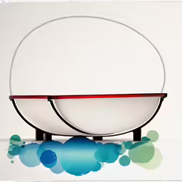 a very unique bowl has been turned into an object