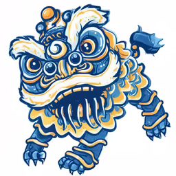 a drawing of a cartoon character wearing a horned face