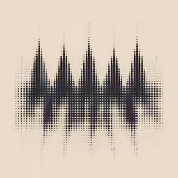 a graphic art piece that depicts many different lines