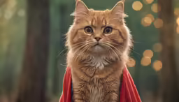 a cat sitting on a towel while looking at the camera