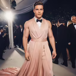 the actor looked like he was just getting ready to hit the runway at the vanity