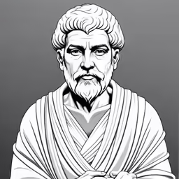 a drawing of george washington in white on a gray background