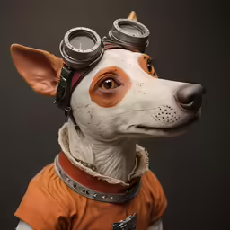 a small white dog has a pair of large scissors in its mouth