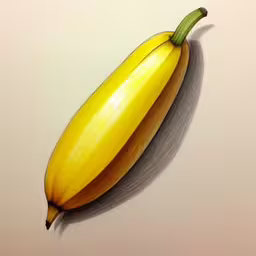 this banana is hanging on the wall, still in use,a banana is shown hanging off the wall,a banana sitting on the side of a wall,the banana is still sitting on the table,a picture of a yellow banana on the side