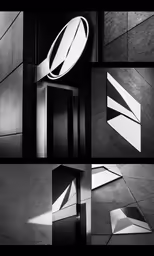 an assortment of photographs of a door with the word, logo and number one