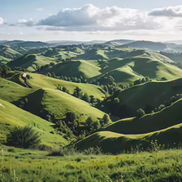 the view from a hillside is amazing