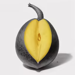 an orange is half opened and sliced in half