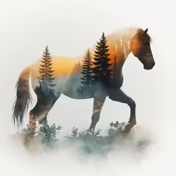 a horse that is standing in the dirt