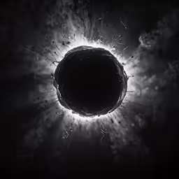 a very bright looking sun in the sky