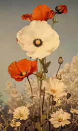 some flowers are very bright and white