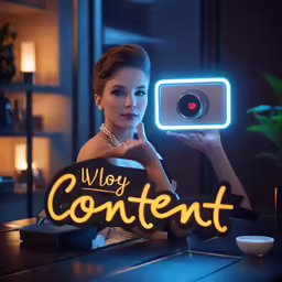 a woman taking a photo with her phone in front of a sign