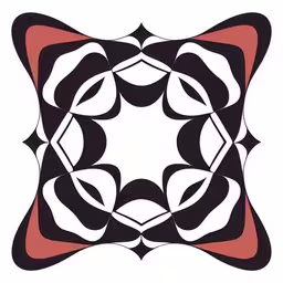 an abstract art work consisting of circles,an artistic geometric design with several circles