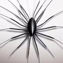 the modern metal sculpture is being displayed on a wall