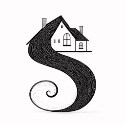 house on top of the ocean with a wave coming from it
