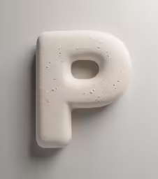 the word p is made of white stone