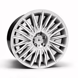 a white wheel on a white background