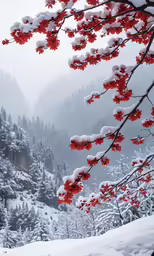 a mountain is covered in a blanket of snow