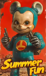a sign advertising the summer fun movie