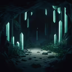 this tunnel has three lights at the end of it