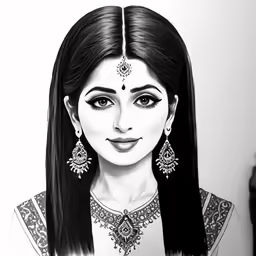 the painting of an indian woman is shown